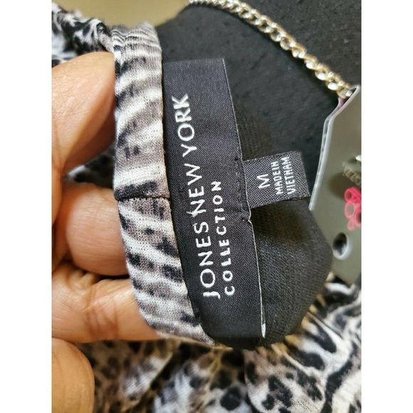 Jones New York Belted Faux Wrap Dress Sz Medium - Picture 6 of 9